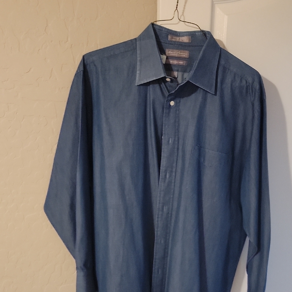 Blue Button-Up Shirt